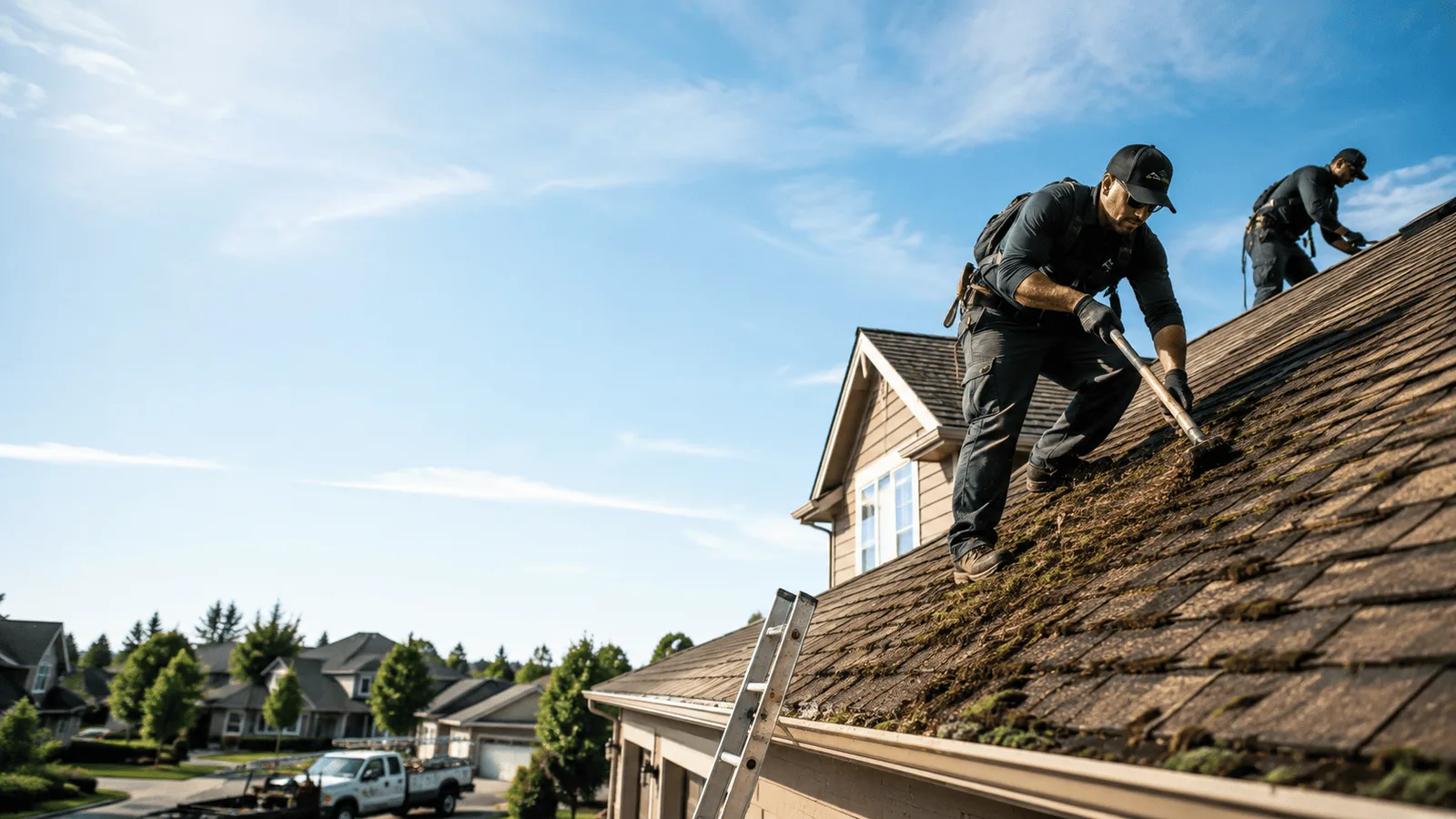 Roof Moss Removal in Pulaski, IL near me